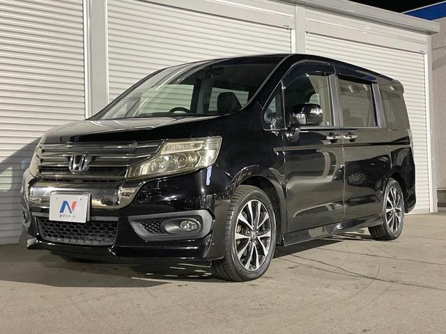 ステップワゴンスパーダ Z クールスピリット 両側電動ドア 禁煙車 ハーフレザーシート スマートキー HIDヘッド ETC クルコン 純正17インチアルミ オートライト オートエアコン CD DVD再生 フルセグ(25枚目)