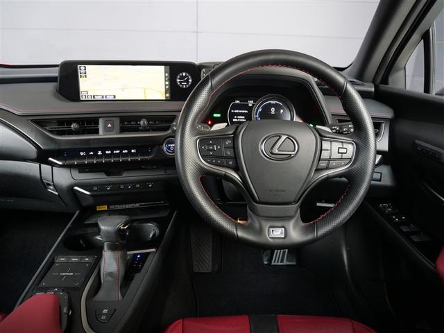 UX UX250h Fスポーツ パノラミックビューモニター おくだけ充電 純正ナビ フルセグTV 前後方2カメラドライブレコーダー(i safe Simple 5) インテリアカラーレッド LEDヘッドランプ G-Link2年付帯(6枚目)