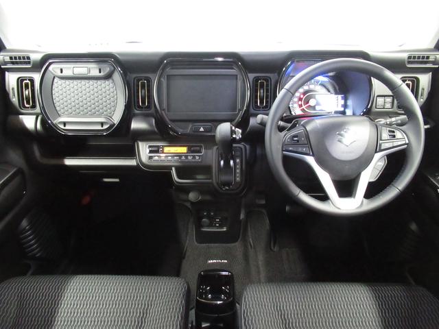 ハスラー ＨＹＢＲＩＤ　Ｘターボ　アダプティブクルーズコントロール　オートライト　プッシュスタート　シートヒーター　オートエアコン　衝突被害軽減システム　アイドリングストップ　横滑り防止機能　衝突安全ボディ　盗難防止システム（6枚目）