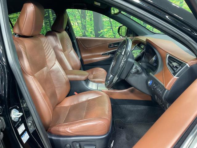 ハリアーハイブリッド プレミアム メタル アンド レザーパッケージ 4WD SDナビ バックカメラ 寒冷地仕様 衝突被害軽減システム レーダークルーズ 禁煙車 電動リアゲート レザーシート 前席シートエアコン コーナーセンサー スマートキー LEDヘッド ETC(9枚目)