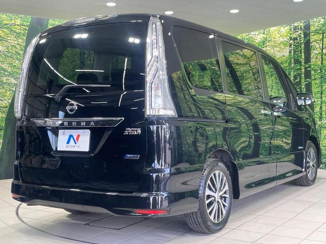 セレナ ハイウェイスター　Ｖセレクション＋セーフティ　ＳＨＶ　両側電動スライドドア　純正ナビ　バックカメラ　衝突被害軽減システム　禁煙車　スマートキー　ＬＥＤヘッド　ビルトインＥＴＣ　クルコン　純正１６インチアルミ　オートライト　オートエアコン（18枚目）