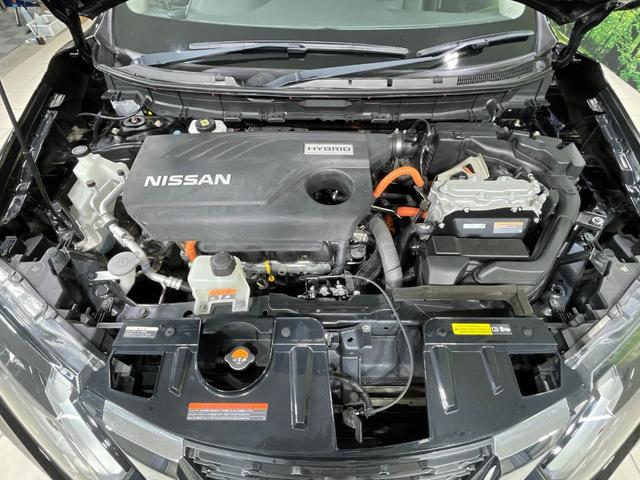 エクストレイル 20Xi ハイブリッド 4WD 純正9型ナビ 全周囲カメラ 衝突被害軽減システム レーダークルーズ 禁煙車 ハーフレザーシート コーナーセンサー スマートキー LEDヘッド ビルトインETC 純正16インチアルミ(19枚目)