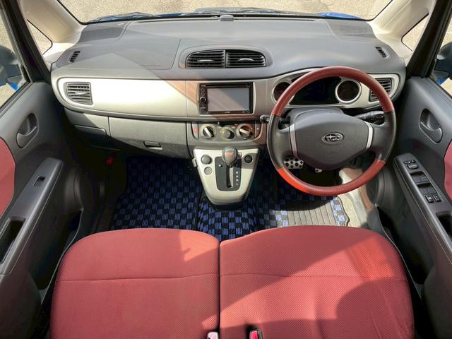 ステラ カスタムRS Sエディション 社外ナビ 社外14インチアルミ STi製フロントスポイラー スーパーチャージャー HIDヘッドライト フロントフォグランプ リアスポイラー キーレスキー マフラーカッター タコメーター シートリフター(2枚目)