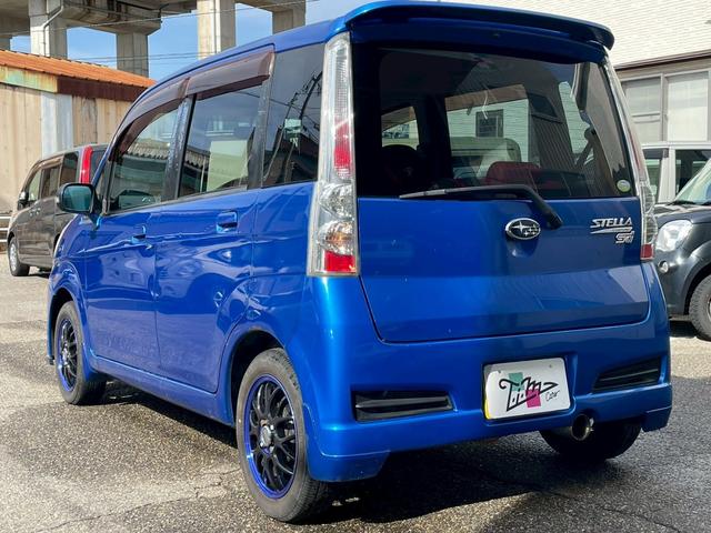 ステラ カスタムRS Sエディション 社外ナビ 社外14インチアルミ STi製フロントスポイラー スーパーチャージャー HIDヘッドライト フロントフォグランプ リアスポイラー キーレスキー マフラーカッター タコメーター シートリフター(15枚目)