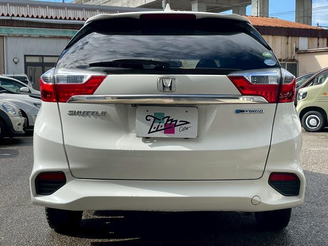 シャトル ハイブリッドX インターナビ バックモニター LEDヘッドライト クルーズコントロール オートライト ETC フルセグ USB・HDMI接続可能 ステアリングスイッチ 社外15インチアルミ パドルシフト ハーフレザー(14枚目)