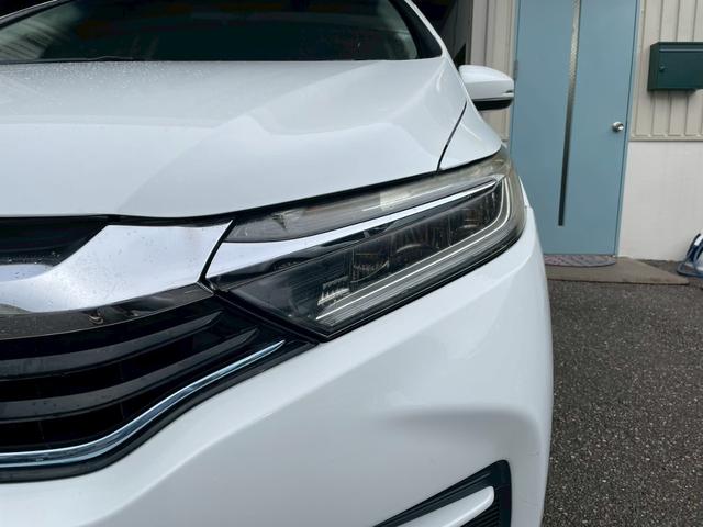 シャトル ハイブリッドX インターナビ バックモニター LEDヘッドライト クルーズコントロール オートライト ETC フルセグ USB・HDMI接続可能 ステアリングスイッチ 社外15インチアルミ パドルシフト ハーフレザー(52枚目)