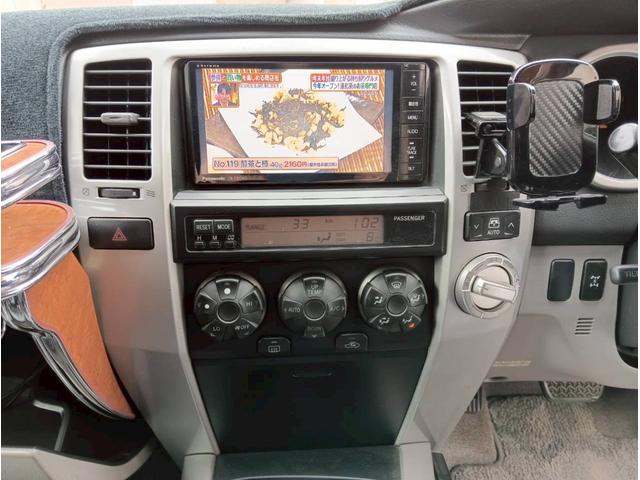 ハイラックスサーフ ＳＳＲ－Ｘ　４ＷＤ　リフトアップ車　社外メモリーナビ　バックモニター　フルセグ　社外イカリングヘッドライト　社外フロントグリル　サイドステップ　パートタイム４ＷＤ　ＥＴＣ　木目調コンビステアリング　キーレスキー（29枚目）