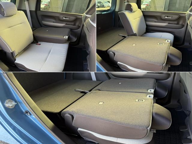 【シートアレンジ】後席背もたれを前方に倒すことで荷室とつながり荷室面積が拡大！お荷物の量やサイズによって使い分けていただけます☆