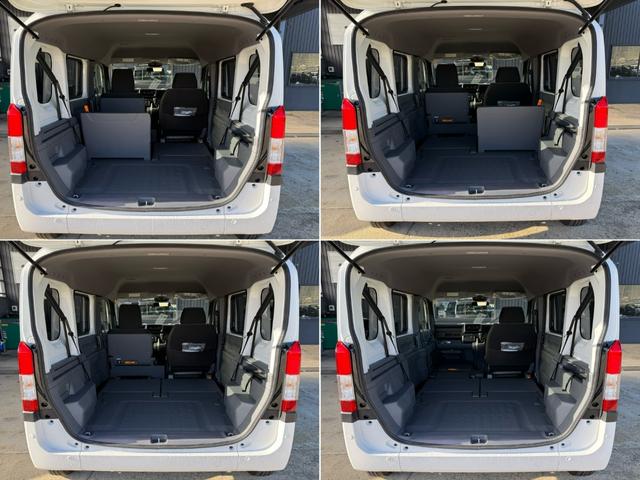 助手席も床に格納できるので、荷室とつながり長尺物なども載せていただけます！