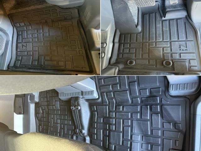 【フロアマット】汚れや水に強く、掃除やお手入れが簡単なラバーマットをフロント・リア席に装備されております！