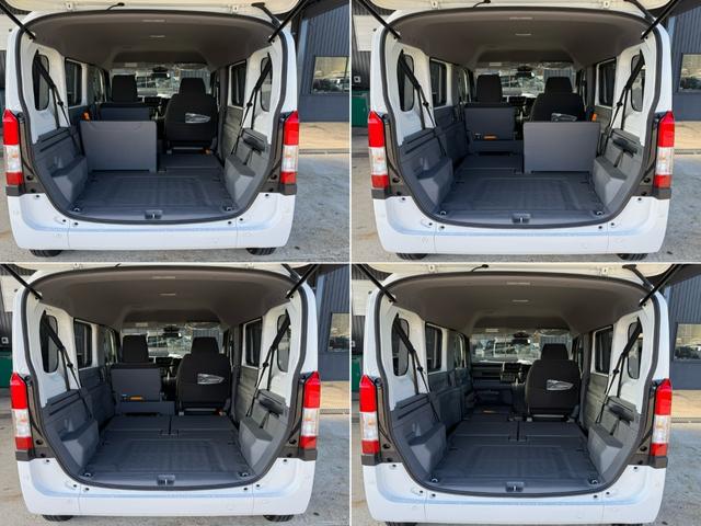 助手席も床に格納できるので、荷室とつながり長尺物なども載せていただけます！