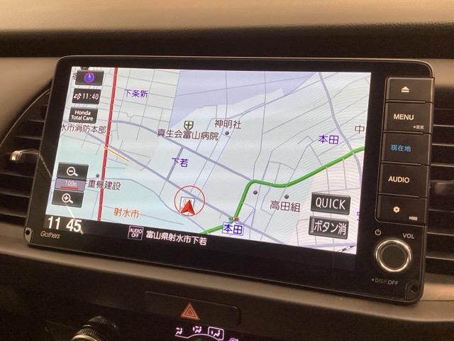 フィット ホーム H SENSING 新車保証 試乗車 ワンオ-ナ- ナビVXU-245FTi TV Rカメラ CD録音 BTオ-ディオ DVD ドラレコ ETC LEDライト VSA クルコン スマ-トキ- AAC(6枚目)