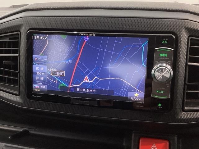 ミライース ＬＳＡＩＩＩ　１年保証　ナビ　ＴＶ　音楽機器接続　ＤＶＤ　衝突軽減Ｂ　キ－レス　整備記録簿　スペアキ－　ドア　Ｗエアバッグ　衝突被害軽減装置　フルセグ　４ＷＤ　キーレスエントリー　マニュアルエアコン　ＡＢＳ（3枚目）