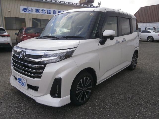 ルーミー カスタムG-T 9インチディスプレイオーディオTV バックカメラ ボックス付き大型アームレスト フロアマット サイドバイザー ワンオーナーカー(7枚目)