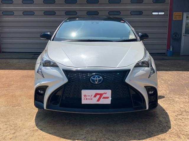 プリウス Aプレミアム 4WD エイムゲインFバンパー モデリスタエアロ レクサスルック メモリーナビ フルセグTV バックカメラ Bluetoothオーディオ ETC 純正18インチアルミ(2枚目)