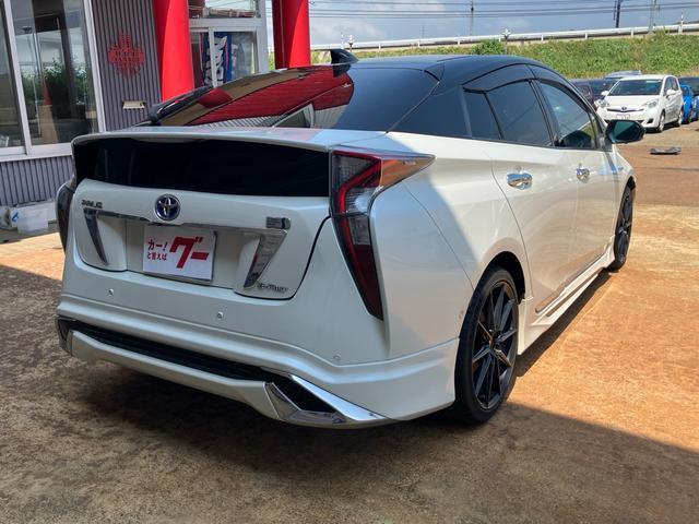 プリウス Aプレミアム 4WD エイムゲインFバンパー モデリスタエアロ レクサスルック メモリーナビ フルセグTV バックカメラ Bluetoothオーディオ ETC 純正18インチアルミ(6枚目)