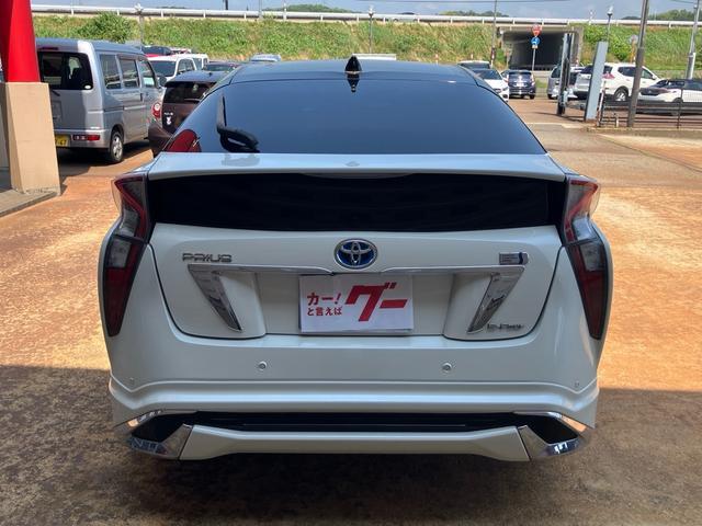 プリウス Aプレミアム 4WD エイムゲインFバンパー モデリスタエアロ レクサスルック メモリーナビ フルセグTV バックカメラ Bluetoothオーディオ ETC 純正18インチアルミ(7枚目)