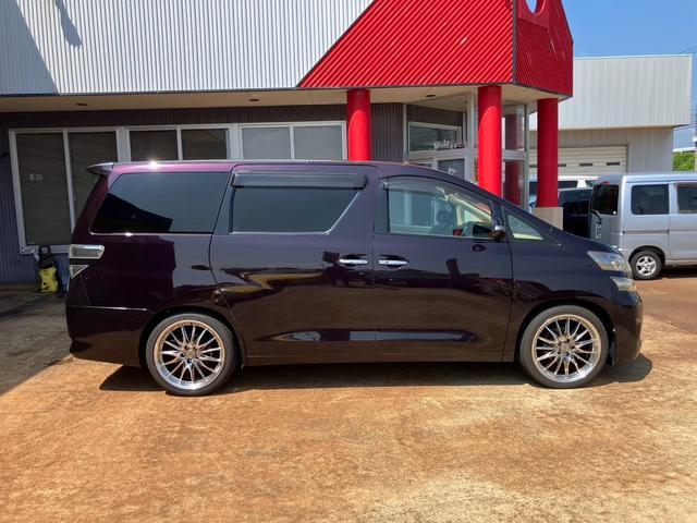 ヴェルファイア 2.4X 社外20インチアルミ 社外サスペンション メモリーナビ フルセグTV バックカメラ Bluetoothオーディオ ETC 左側パワースライドドア スマートキー プッシュスタート(6枚目)