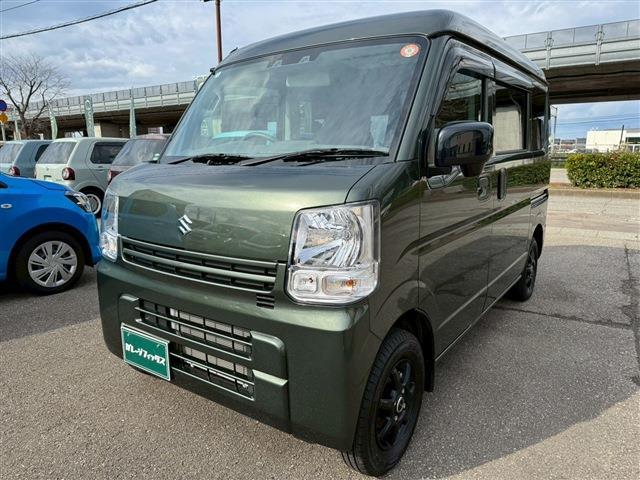 エブリイ ＰＡリミテッド　４ＷＤ　ＭＴ　衝突被害軽減システム　クリアランスソナー　レーンアシスト　両側スライドドア　キーレスエントリー　オートライト　盗難防止システム　アルミホイール　ＡＢＳ　ＥＳＣ　エアコン（12枚目）