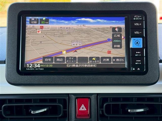 ムーヴキャンバス ストライプスＧ　バックカメラ　両側電動スライドドア　ナビ　ＴＶ　クリアランスソナー　レーンアシスト　衝突被害軽減システム　オートライト　ＬＥＤヘッドランプ　スマートキー　アイドリングストップ　電動格納ミラー（5枚目）