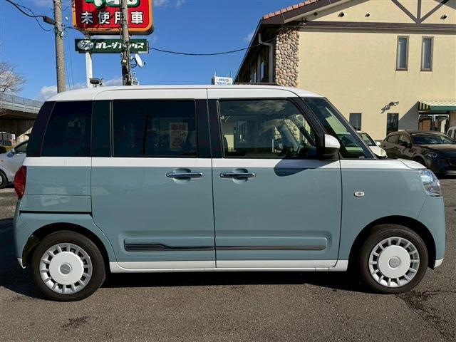 ムーヴキャンバス ストライプスＧ　バックカメラ　両側電動スライドドア　ナビ　ＴＶ　クリアランスソナー　レーンアシスト　衝突被害軽減システム　オートライト　ＬＥＤヘッドランプ　スマートキー　アイドリングストップ　電動格納ミラー（14枚目）