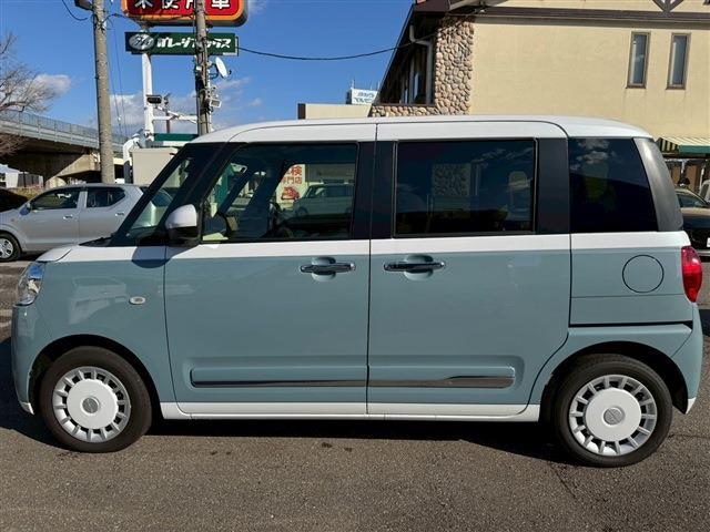 ムーヴキャンバス ストライプスＧ　バックカメラ　両側電動スライドドア　ナビ　ＴＶ　クリアランスソナー　レーンアシスト　衝突被害軽減システム　オートライト　ＬＥＤヘッドランプ　スマートキー　アイドリングストップ　電動格納ミラー（18枚目）