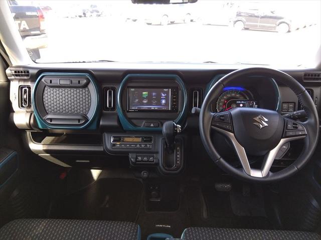 ハスラー ハイブリッドXターボ☆4WD☆禁煙☆全方位モニターパッケージ メモリナビ☆TV☆Bluetooth☆ETC☆前席シートヒーター☆全方位モニター☆パドルシフト☆クルーズコントロール☆デュアルカメラブレーキサポート☆車高UP☆15インチAW☆4WD☆ターボ☆試乗OK(6枚目)