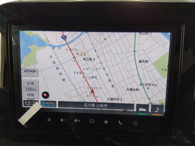 スペーシアカスタム ハイブリッドＸＳターボ☆デュアルセンサーブレーキ☆未使用車☆　４ＷＤ☆ターボ☆全方位モニター付メモリーナビ☆スマホ連携☆パーキングセンサー☆両側パワースライドドア☆シートヒーター☆ステアリングヒーター☆ＬＥＤヘッドライト＆フォグ☆アダプディブクルーズコントロール（5枚目）