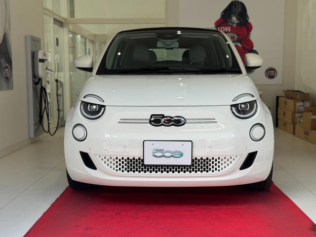 500e オープン 電動トップキャンバストップ 純正ナビ ETC2.0 スマートキー LEDヘッドライド シートヒーター エコレザーシート バックモニター クリアランスソナー ブレーキホールド(2枚目)