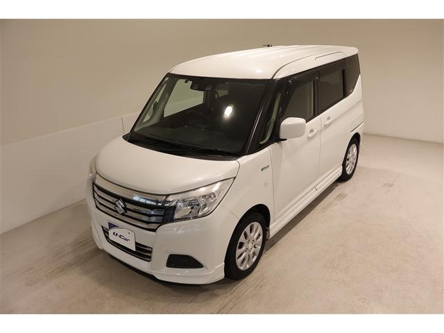 ソリオ ハイブリッドMX フルセグ メモリーナビ DVD再生 ミュージックプレイヤー接続可 バックカメラ 衝突被害軽減システム ETC 電動スライドドア ウオークスルー フルエアロ アイドリングストップ(4枚目)