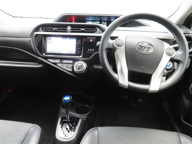 アクア Ｇブラックソフトレザーセレクション　フルセグ　メモリーナビ　ＤＶＤ再生　ミュージックプレイヤー接続可　バックカメラ　ＬＥＤヘッドランプ　ワンオーナー　記録簿　アイドリングストップ（8枚目）