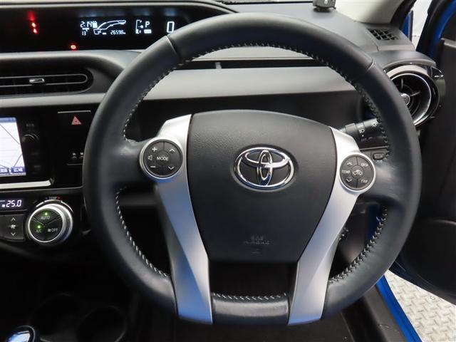 アクア Ｇブラックソフトレザーセレクション　フルセグ　メモリーナビ　ＤＶＤ再生　ミュージックプレイヤー接続可　バックカメラ　ＬＥＤヘッドランプ　ワンオーナー　記録簿　アイドリングストップ（16枚目）