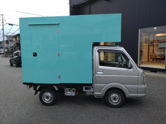 キャリイトラック KX キッチンカー!! ダブルシンク 換気扇 コンセント オートストップ水栓 給排水タンク(4枚目)