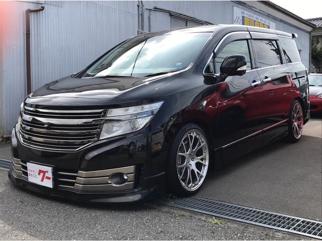 Nissan Elgrand Rider Black Line Black Leather Manual Seat 12 Black Km Details Japanese Used Cars Goo Net Exchange