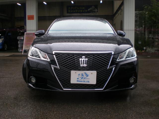 クラウン アスリートG 黒革エアーシート 前席パワーシート 純正ナビ フルセグTV DVD再生 Bluetooth ビルトインETC スマートキー プッシュスタート 純正18AW HIDオートライト&HIDフォグ ドラレコ(2枚目)