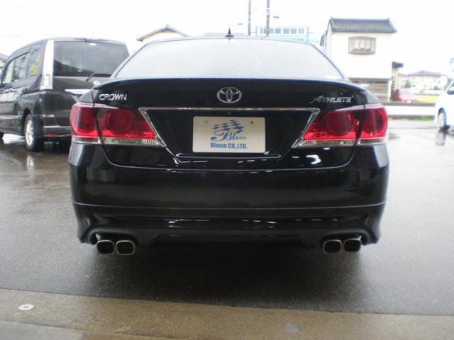 クラウン アスリートG 黒革エアーシート 前席パワーシート 純正ナビ フルセグTV DVD再生 Bluetooth ビルトインETC スマートキー プッシュスタート 純正18AW HIDオートライト&HIDフォグ ドラレコ(3枚目)
