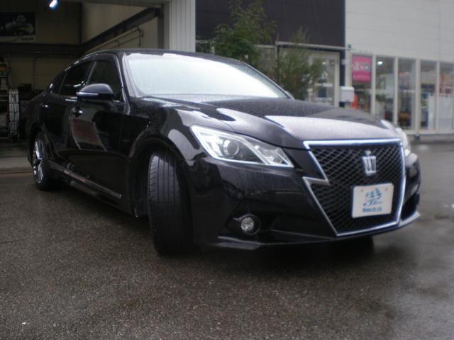 クラウン アスリートG 黒革エアーシート 前席パワーシート 純正ナビ フルセグTV DVD再生 Bluetooth ビルトインETC スマートキー プッシュスタート 純正18AW HIDオートライト&HIDフォグ ドラレコ(6枚目)