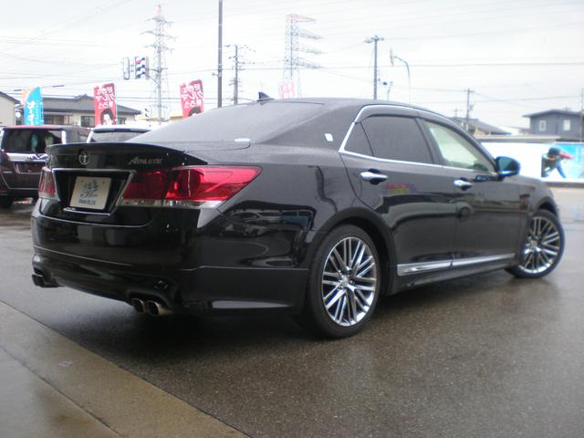 クラウン アスリートG 黒革エアーシート 前席パワーシート 純正ナビ フルセグTV DVD再生 Bluetooth ビルトインETC スマートキー プッシュスタート 純正18AW HIDオートライト&HIDフォグ ドラレコ(8枚目)