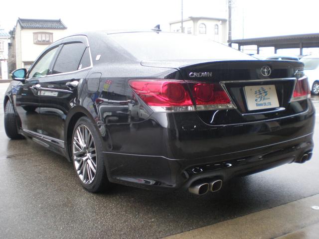 クラウン アスリートG 黒革エアーシート 前席パワーシート 純正ナビ フルセグTV DVD再生 Bluetooth ビルトインETC スマートキー プッシュスタート 純正18AW HIDオートライト&HIDフォグ ドラレコ(9枚目)