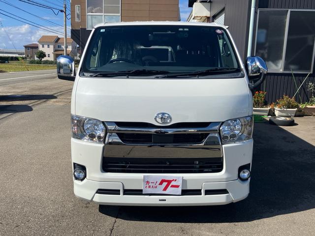 ハイエースバン スーパーGL ダークプライムII 4WD プッシュスタート スマートキー トヨタセーフティセンス ETC モデリスタエアロパーツ パノラマビューモニター デジタルインナーミラー LEDヘッド フォグ ハーフレザーシート(2枚目)
