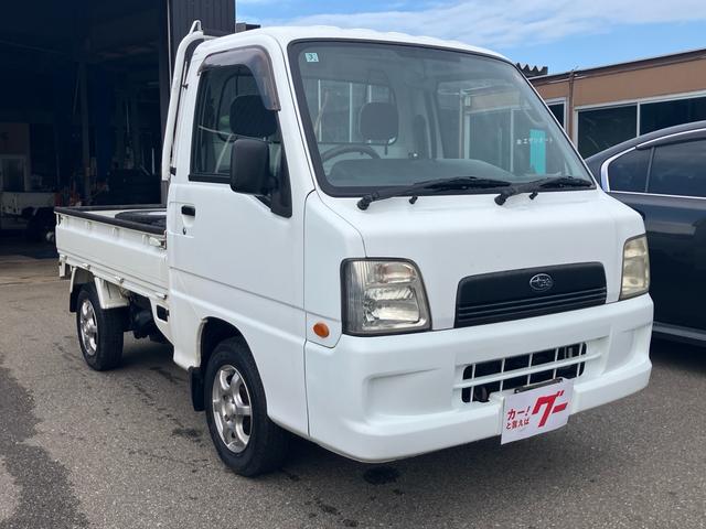 サンバートラック TC 4WD マニュアル エアコン パワステ 切り替え エアバック 三方開 プロテクターガードゴム 鳥居ガード 荷台ゴム 走行47930k台 検9/3月迄(3枚目)