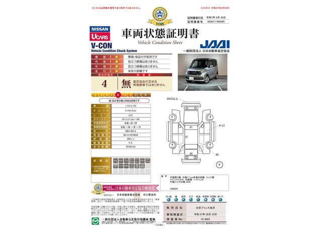 車両状態評価書