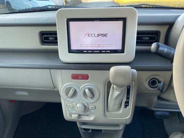アルトラパン G レーダーブレーキサポート イクリプスメモリーナビ フルセグTV スマートキー プッシュスタート プライバシーガラス 電動格納ミラー(17枚目)