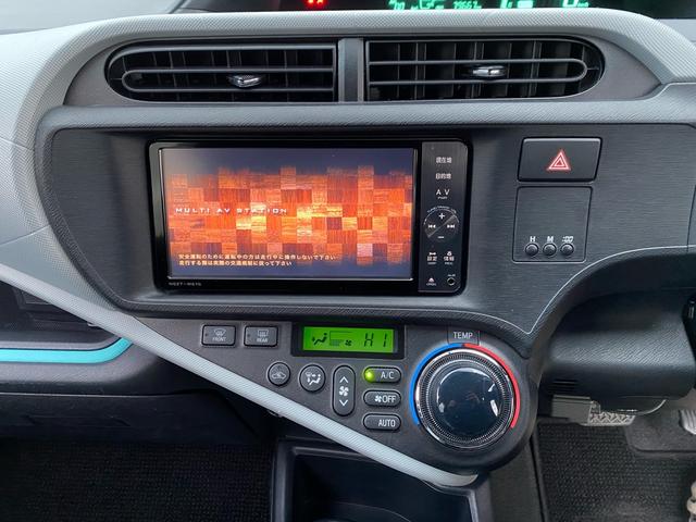 アクア S 純正SDナビ フルセグTV バックカメラ Bluetoothオーディオ ETC スマートキー プッシュスタート 新品ラジアルタイヤ オートエアコン 電動格納ミラー ハイブリッド(16枚目)