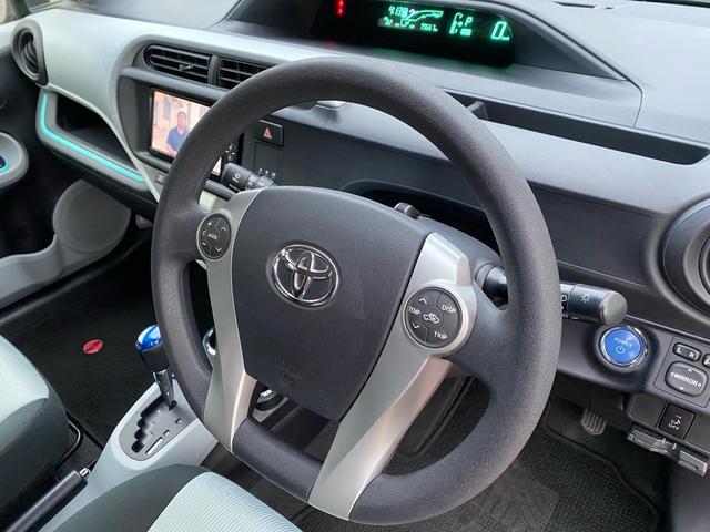 アクア S 純正SDナビ フルセグTV バックカメラ Bluetoothオーディオ ETC スマートキー プッシュスタート 新品ラジアルタイヤ オートエアコン 電動格納ミラー ハイブリッド(20枚目)