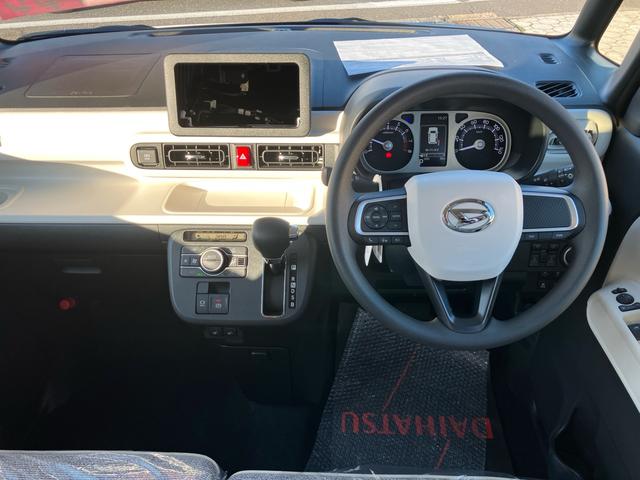 ムーヴキャンバス ストライプスG 4WD 届出済未使用車 両側パワースライドドア スマートキー プッシュスタート 衝突被害軽減システム アイドリングストップ オートエアコン 電動格納ミラー(10枚目)