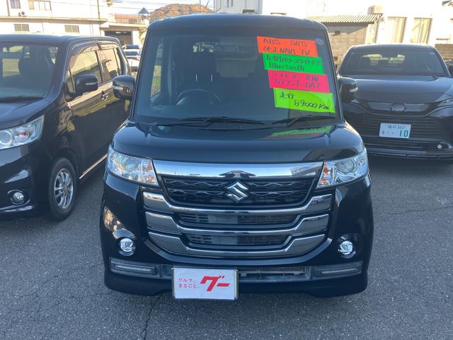 スペーシアカスタムZ ベースグレード 純正メモリーナビ フルセグTV 全方位カメラ Bluetoothオーディオ 左側パワースライドドア スマートキー プッシュスタート アイドリングストップ オートエアコン 電動格納ミラー(2枚目)