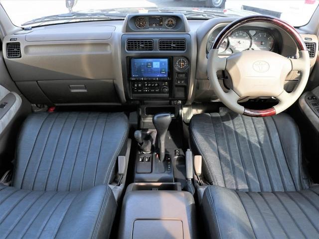 TX 後期型 ガソリン 茶内装 ルーフレール 丸目ヘッドライト オレンジコーナーレンズ TOYOTAグリル LEDテールレンズ DEANカリフォルニア16インチAW グットリッチATタイヤ(2枚目)