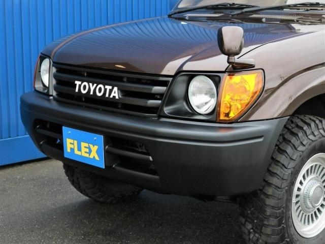 TX 後期型 ガソリン 茶内装 ルーフレール 丸目ヘッドライト オレンジコーナーレンズ TOYOTAグリル LEDテールレンズ DEANカリフォルニア16インチAW グットリッチATタイヤ(14枚目)