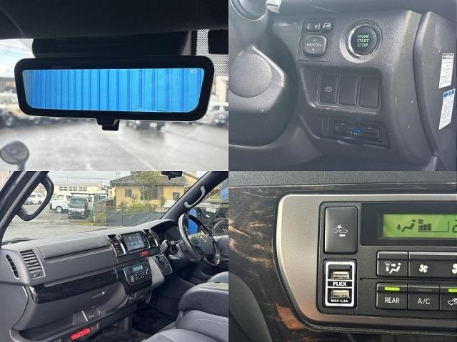 ハイエースバン 玄武ローダウン・カミュラ17インチAW・デジタルインナーミラー・AC100V・バットフェイスボンネット・オーバーフェンダー・415cobraマフラーカッター・4分割式ベットキットTYPE2(12枚目)